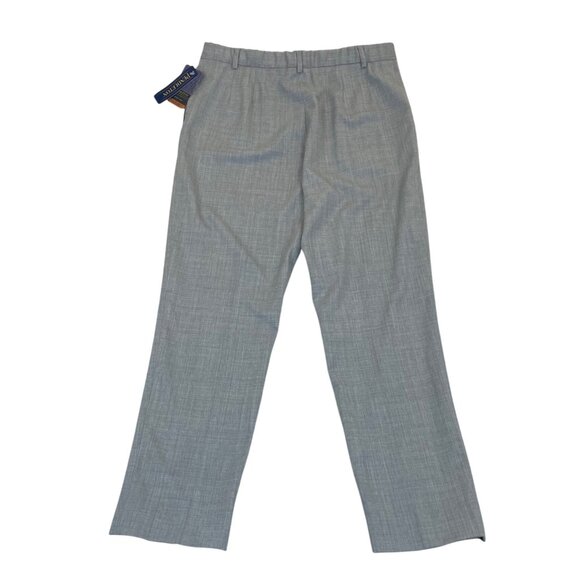 Pendleton Womens Gray Wool Blend Pants Petite 10 Stretch Workwear Flat Front - Picture 2 of 7